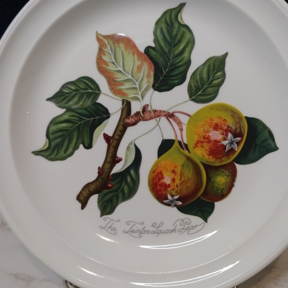 Portmeirion Pomona Goddess of Fruit Salad Plate - Teinton Squash Pear - Picture 3 of 8